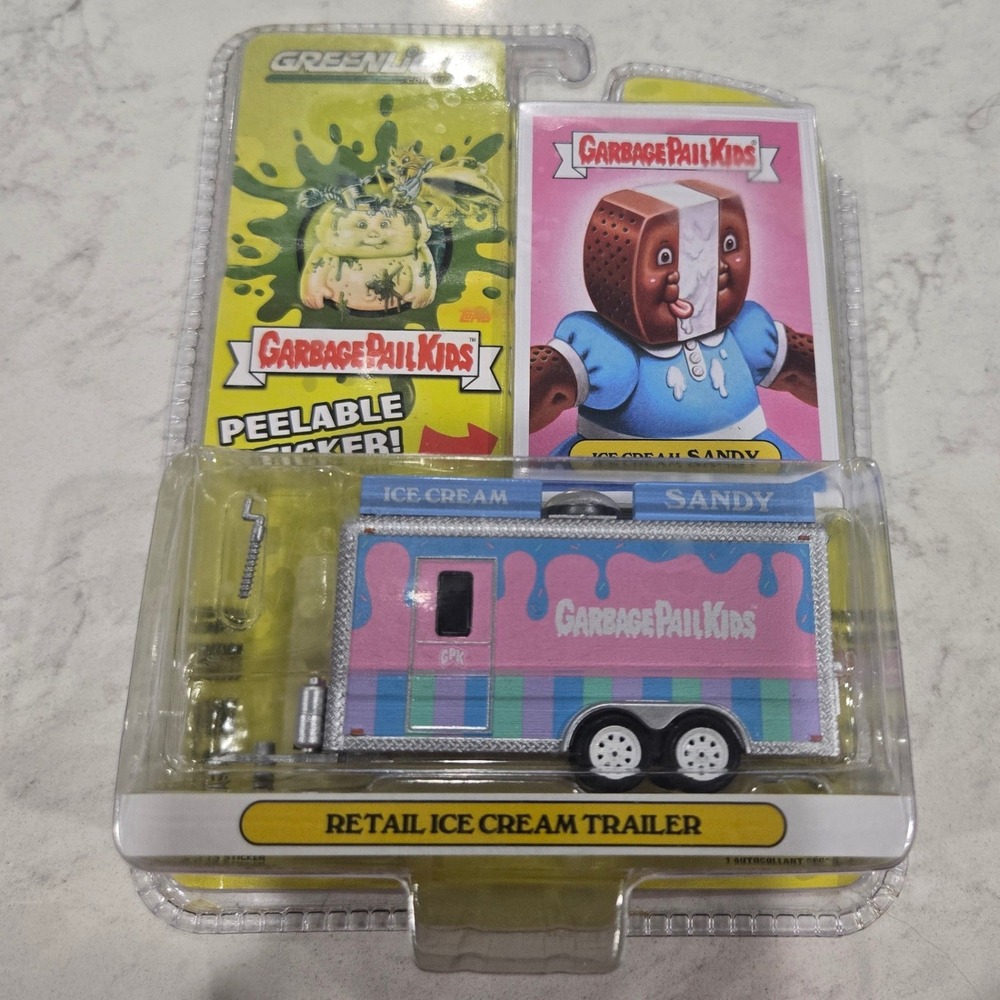 Greenlight Garbage Pail Kids Retail Ice Cream Trailer 1:64 Die-Cast 54090-D NEW